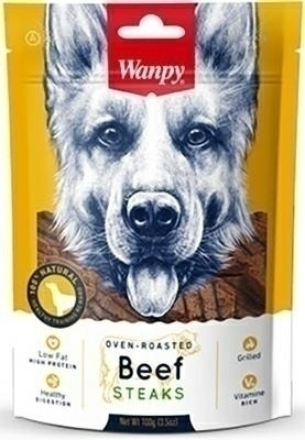 WANPY 100g BEEF STEAKS Grillowane steki wołowe dla psa
