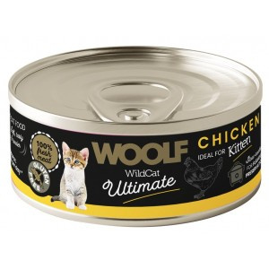 WOOLF Wild Cat Ultimate Can Kitten Chicken Pate - kurczak 85g
