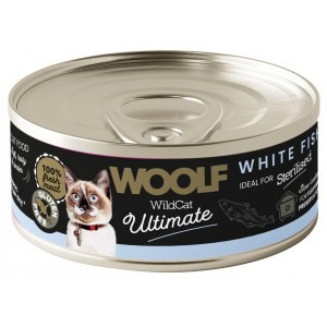 WOOLF Wild Cat Ultimate Can White Fish Pate - białoryby 85g