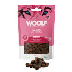 WOOLF SOFT przysmak PIES 100g MONOPROTEIN MIX CUBES SALMON Łosoś