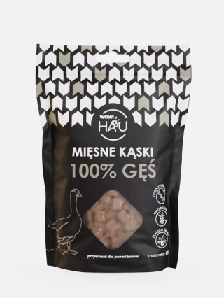 WOW!PETS - Mięsne kąski 100% GĘŚ