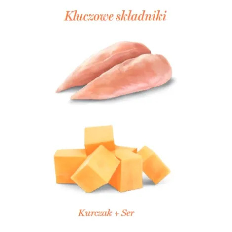 Amanova Cat Chicken & Cheese - kurczak i ser w bulionie puszka 70g Amanova Cat Chicken & Cheese - kurczak i ser w bulionie puszka 70g
