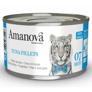 Amanova Cat Tuna Fillets - tuńczyk w bulionie puszka 70g
