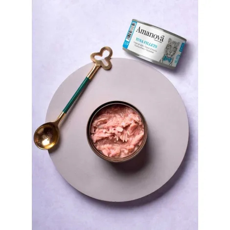 Amanova Cat Tuna Fillets - tuńczyk w bulionie puszka 70g