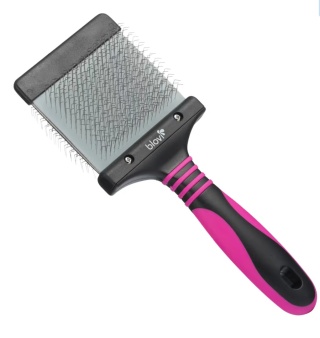 Blovi Small Duo Flex Slicker - dwustronna, elastyczna szczotka pudlówka, duża