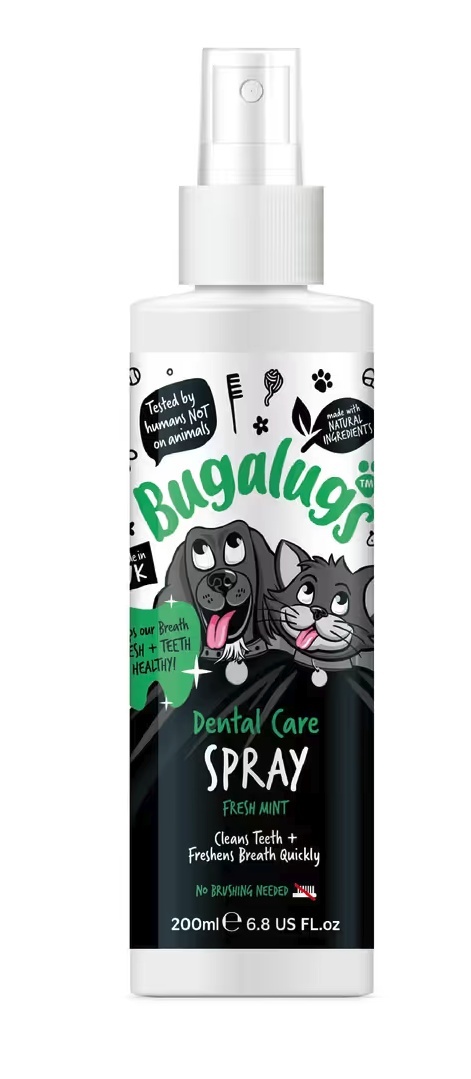 Bugalugs Dental Care Spray 200ml - spray do zębów dla psa i kota, nie wymagający szczotkowania Bugalugs Dental Care Spray 200ml - spray do zębów dla psa i kota, nie wymagający szczotkowania