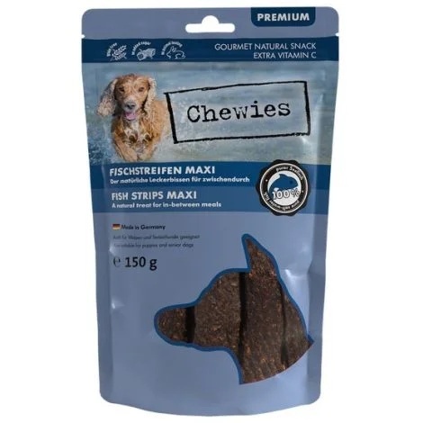 CHEWIES FISH STRIPS MAXI 150G RYBA MORSKA CHEWIES FISH STRIPS MAXI 150G RYBA MORSKA