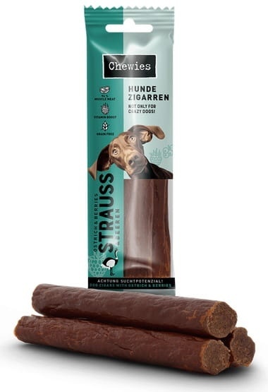 CHEWIES HUNDEZIGARREN STRAUB & BEEREN 75G CYGARO STRUŚ I OWOCE