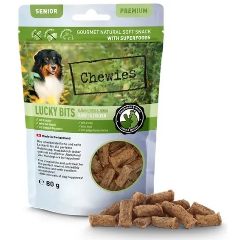 CHEWIES LUCKY BITS SENIOR KRÓLIK KURCZAK 80G CHEWIES LUCKY BITS SENIOR KRÓLIK KURCZAK 80G