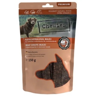 CHEWIES MEAT STRIPS MAXI 150G DZICZYZNA