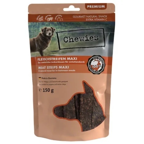 CHEWIES MEAT STRIPS MAXI 150G DZICZYZNA