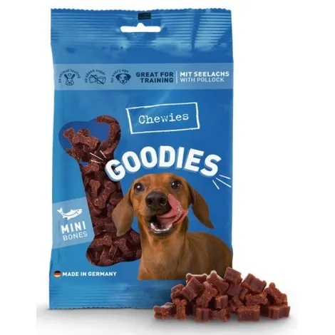 Chewies Goodies (Training) Kosteczki Mini Łosoś 125g Chewies Goodies (Training) Kosteczki Mini Łosoś 125g