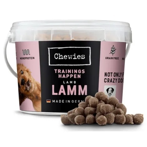 Chewies Trainings-Happen Jagnięcina monobiałkowe, bezzbożowe wiaderko 300g Chewies Trainings-Happen Jagnięcina monobiałkowe, bezzbożowe wiaderko 300g
