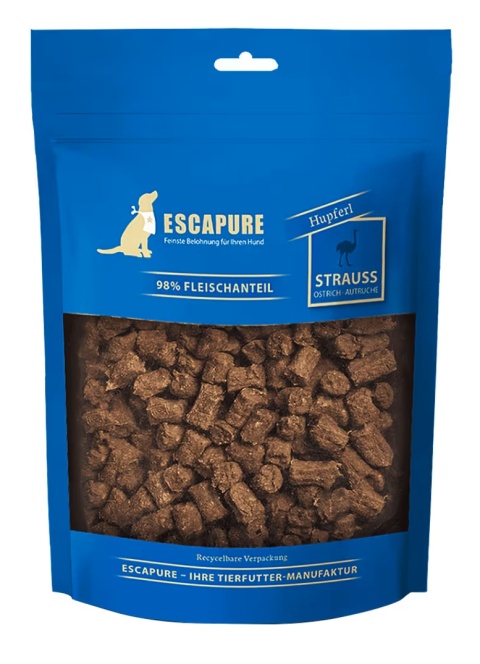 Escapure Hupferl Strauss 150g - naturalne przysmaki dla psa z mięsa strusia Escapure Hupferl Strauss 150g - naturalne przysmaki dla psa z mięsa strusia