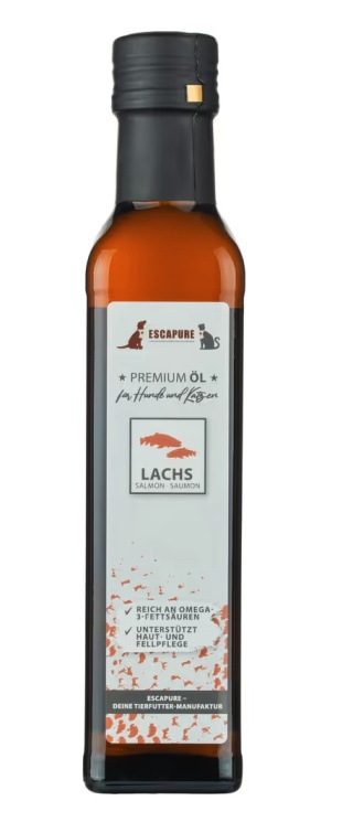 Escapure Premium Lachs Öl 250ml - olej z łososia dla psa i kota