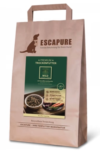 Escapure Premium Wild Adult - wysokiej jakości karma dla psa, dziczyzna wypiekana w piecu - 1,5kg