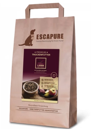 Escapure Premium Lamm - wysokiej jakości karma dla psa, jagnięcina wypiekana w piecu - 1,5kg