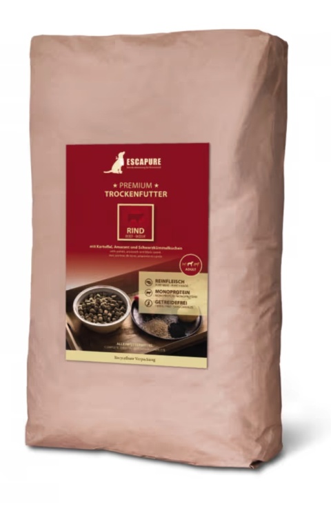 Escapure Premium Rind - wysokiej jakości karma dla psa, wołowina wypiekana w piecu - 12 kg Escapure Premium Rind - wysokiej jakości karma dla psa, wołowina wypiekana w piecu - 12 kg