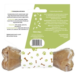 Lovi Food Chewing Bone with Ostrich S - kość do żucia dla psa, ze strusiem 12 cm 55g