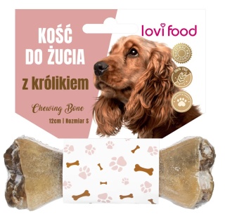 Lovi Food Chewing Bone with Rabbit S - kość do żucia dla psa, z królikiem, śliwką i rozmarynem