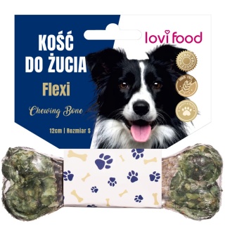 Lovi Food Flexi Chewing Bone - kość do żucia dla psa, na stawy - S 12 cm 55g