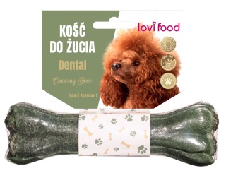 Lovi Food Dental Chewing Bone - kość do żucia dla psa, na zęby - L 17 cm 115g