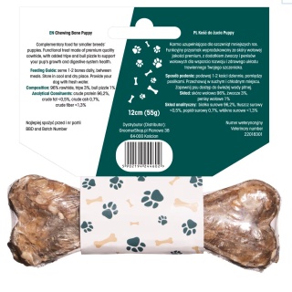 Lovi Food Puppy Chewing Bone - kość do żucia dla szczeniaka, ze żwaczami-S 12 cm