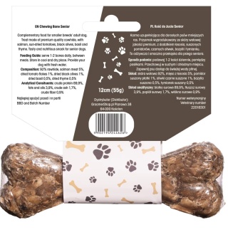 Lovi Food Senior Chewing Bone - kość do żucia dla psa seniora, włoskie smaki S 12 cm