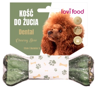 Lovi Food Dental Chewing Bone - kość do żucia dla psa, na zęby - S 12 cm 55g