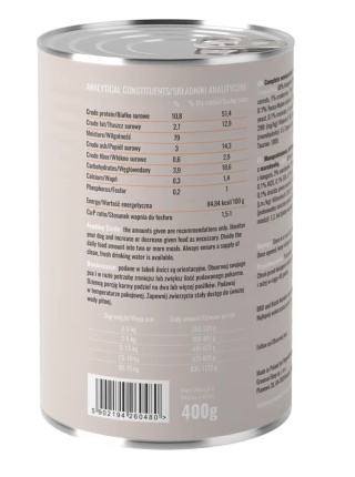 Lovi Food Kangaroo with Carrots 400g - mokra karma dla psa, z kangurem i marchewką
