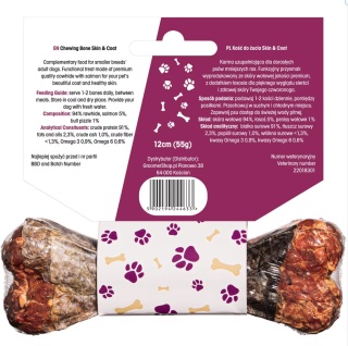 Lovi Food Skin & Coat Chewing Bone - kość do żucia dla psa, na skórę i sierść S 12 cm 55g
