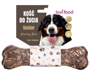 Lovi Food Senior Chewing Bone - kość do żucia dla psa seniora, włoskie smaki L 17 cm