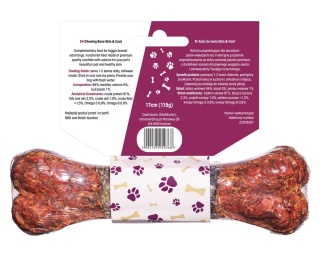 Lovi Food Skin & Coat Chewing Bone - kość do żucia dla psa, na skórę i sierść L 17 cm 115g