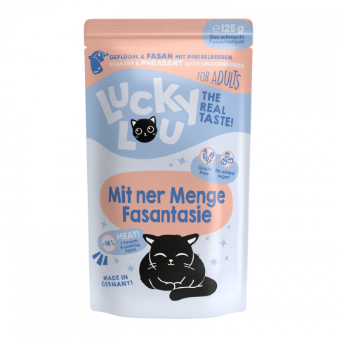 Lucky Lou Lifestage Adult Drób i bażant saszetka 300g Lucky Lou Lifestage Adult Drób i bażant saszetka 300g