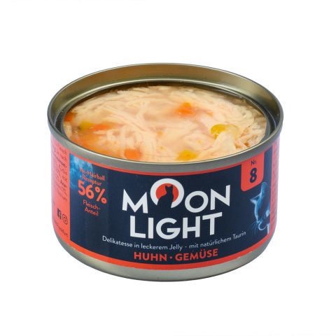 MOONLIGHT DINNER nr 8 - Kurczak i warzywa w galaretce 80g karma dla kota MOONLIGHT DINNER nr 8 - Kurczak i warzywa w galaretce 80g karma dla kota