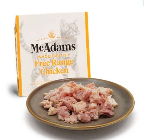 McAdams Free Range Chicken Cat - mokra karma dla kota, kurczak z wolnego wybiegu - 100g McAdams Free Range Chicken Cat - mokra karma dla kota, kurczak z wolnego wybiegu - 100g