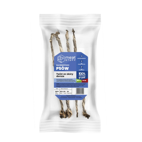 Meat Stuff twister z dorsza 15 cm 100 g Meat Stuff twister z dorsza 15 cm 100 g