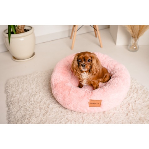 MIMIKO Pets Legowisko Shaggy okrągłe M 45cm różowe MIMIKO Pets Legowisko Shaggy okrągłe M 45cm różowe