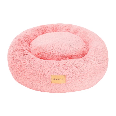 MIMIKO Pets Legowisko Shaggy okrągłe M 45cm różowe MIMIKO Pets Legowisko Shaggy okrągłe M 45cm różowe