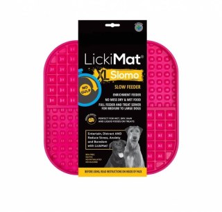 Miska spowalniająca jedzenie LickiMat Slomo XL kolor czarny 30 x 30 cm