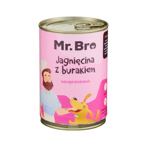 Mr. Bro jagnięcina z burakiem 800g – Monoproteinowa karma mokra Mr. Bro jagnięcina z burakiem 800g – Monoproteinowa karma mokra
