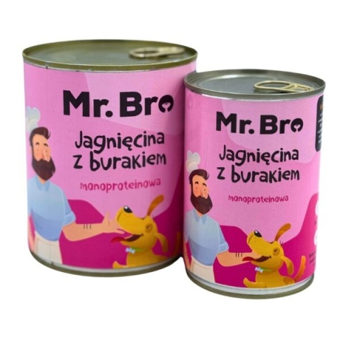 Mr. Bro jagnięcina z burakiem 800g – Monoproteinowa karma mokra Mr. Bro jagnięcina z burakiem 800g – Monoproteinowa karma mokra