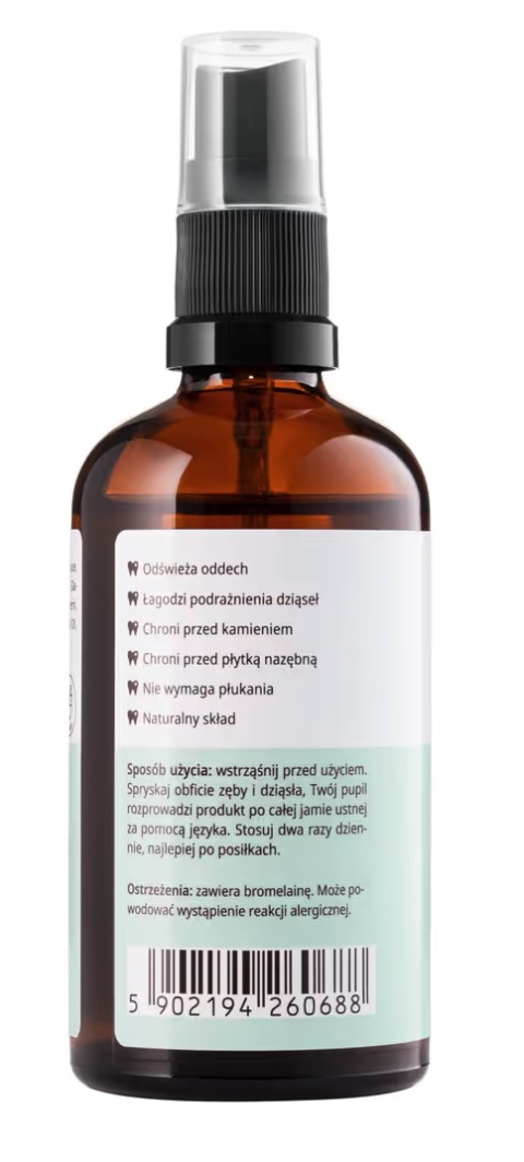 Mubo Dental Spray 100ml - naturalna pasta do zębów w sprayu dla psa i kota