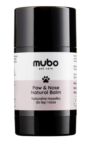 Mubo Paw & Nose Natural Balm Stick 25g - naturalne masełko do łap i nosa w sztyfcie, dla psa i kota
