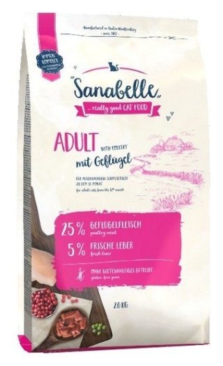 Sanabelle Adult Geflugel sucha karma dla kota z drobiem 400 g
