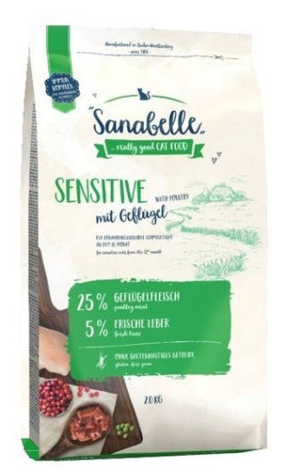 Sanabelle Adult Sensitive z drobiem sucha karma dla kotów 400g