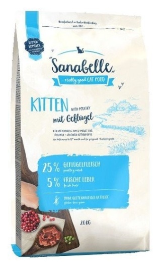 Sanabelle Kitten z drobiem sucha karma dla kociąt 400g