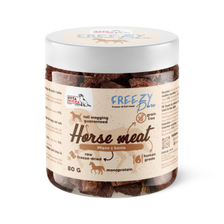 Syta Micha - 100% liofilizowane mięso z konia dla psa 80g FREEZY Pure