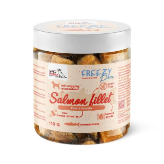 Syta Micha -100% liofilizowany filet łososia dla psa 110g FREEZY Pure