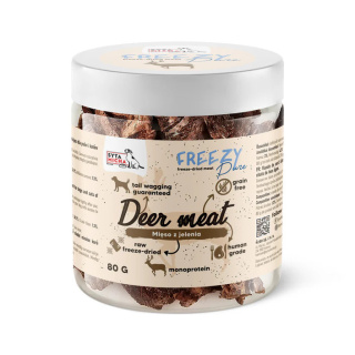 Syta Micha - 100% liofilizowane mięso z jelenia dla psa 80g FREEZY Pure